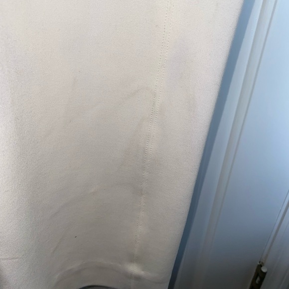 Women Ivory Slit Front V-Neck Dress - Picture 13 of 13